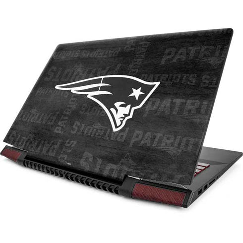 NFL New England Patriots Black & White Lenovo IdeaPad Skin