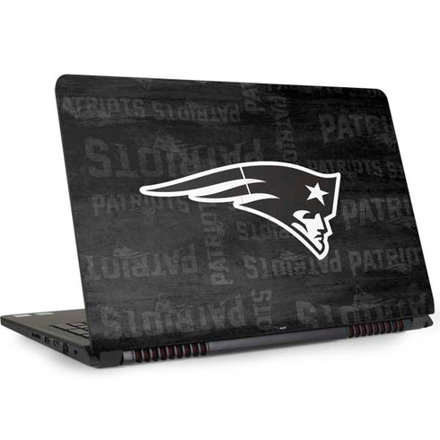 NFL New England Patriots Black & White Dell Inspiron Skin