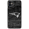 NFL New England Patriots Black & White iPhone 11 Clear Case