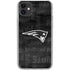 NFL New England Patriots Black & White iPhone 11 Clear Case