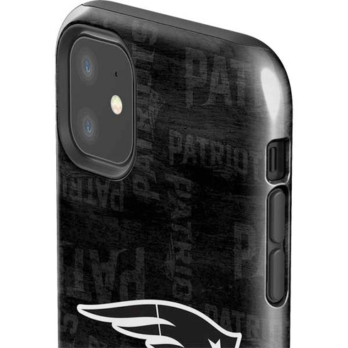 NFL New England Patriots Black & White iPhone 11 Impact Case