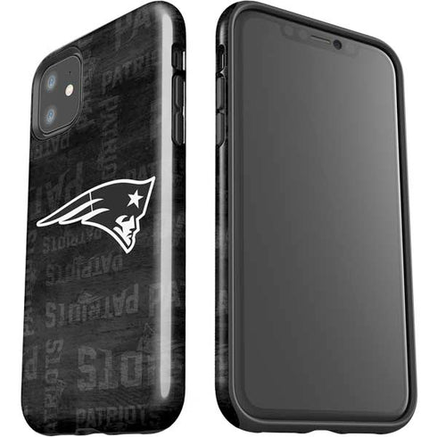 NFL New England Patriots Black & White iPhone 11 Impact Case