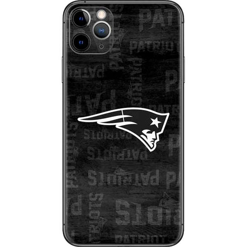 NFL New England Patriots Black & White iPhone 11 Pro Max Skin