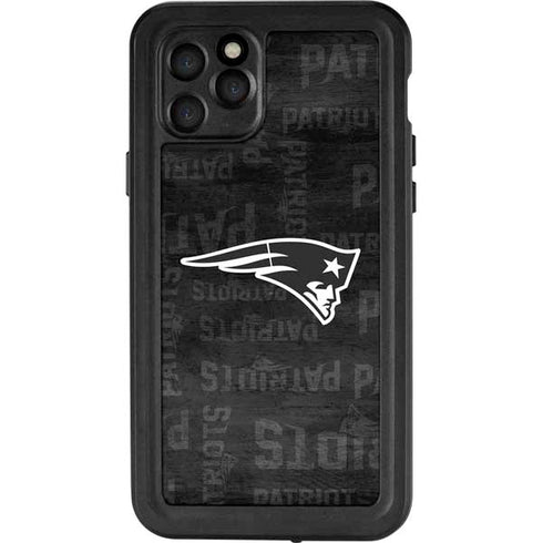 NFL New England Patriots Black & White iPhone 11 Pro Waterproof Case