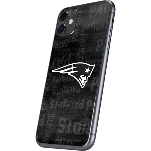 NFL New England Patriots Black & White iPhone 11 Skin