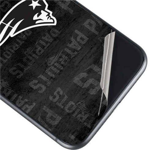 NFL New England Patriots Black & White iPhone 11 Skin