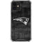 NFL New England Patriots Black & White iPhone 12 Clear Case
