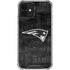 NFL New England Patriots Black & White iPhone 12 Clear Case