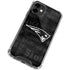 NFL New England Patriots Black & White iPhone 12 Clear Case