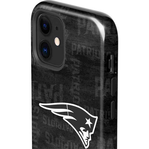 NFL New England Patriots Black & White iPhone 12 Impact Case