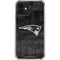 NFL New England Patriots Black & White iPhone 12 Mini Clear Case