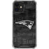 NFL New England Patriots Black & White iPhone 12 Mini Clear Case