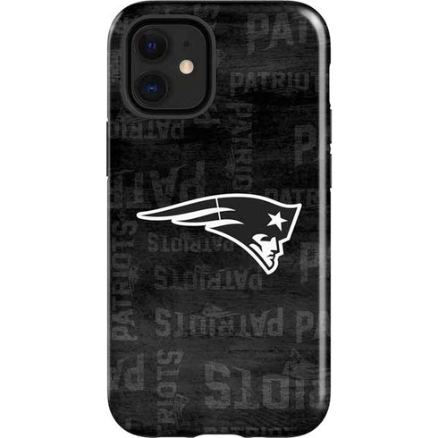 NFL New England Patriots Black & White iPhone 12 Mini Impact Case