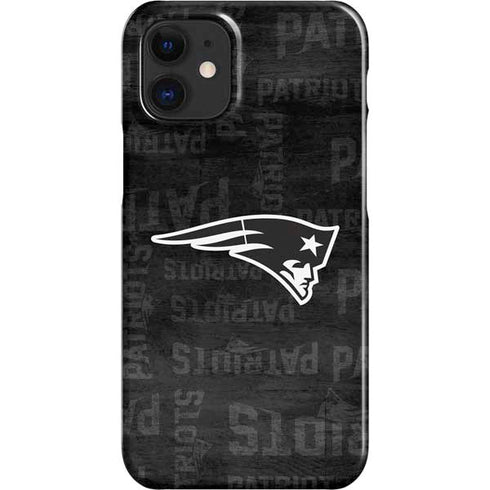NFL New England Patriots Black & White iPhone 12 Mini Lite Case