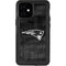 NFL New England Patriots Black & White iPhone 12 Mini Waterproof Case