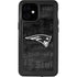 NFL New England Patriots Black & White iPhone 12 Mini Waterproof Case