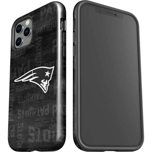 NFL New England Patriots Black & White iPhone 12 Pro Impact Case