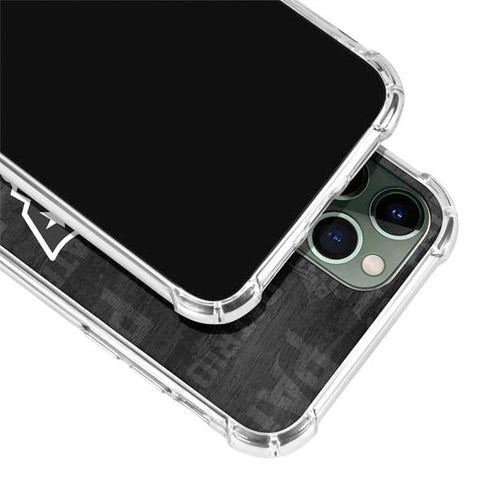 NFL New England Patriots Black & White iPhone 12 Pro Max Clear Case