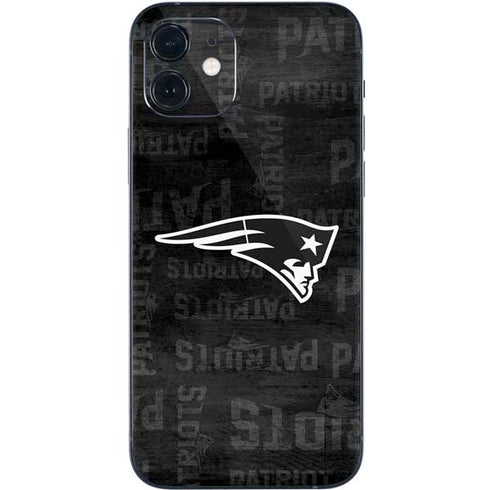 NFL New England Patriots Black & White iPhone 12 Skin