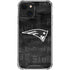 NFL New England Patriots Black & White iPhone 13 Mini Clear Case