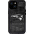 NFL New England Patriots Black & White iPhone 13 Mini Waterproof Case