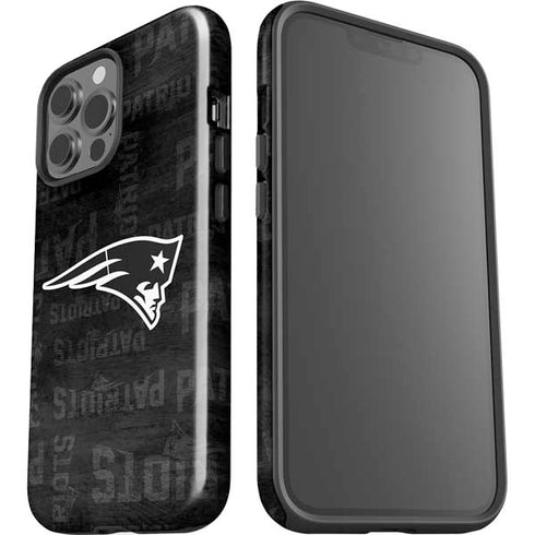 NFL New England Patriots Black & White iPhone 13 Pro Max Impact Case