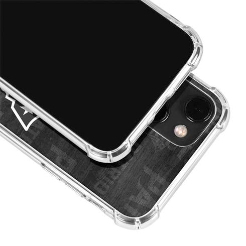 NFL New England Patriots Black & White iPhone 14 Clear Case