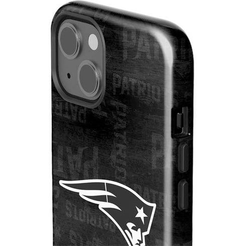 NFL New England Patriots Black & White iPhone 15 Plus Impact Case