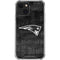 NFL New England Patriots Black & White iPhone 15 Plus Clear Case