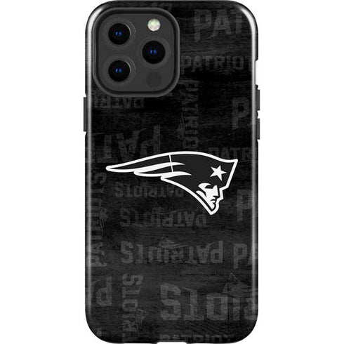 NFL New England Patriots Black & White iPhone 14 Pro Max Impact Case