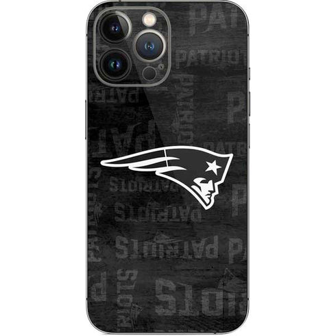 NFL New England Patriots Black & White iPhone 14 Pro Max Skin