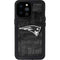 NFL New England Patriots Black & White iPhone 14 Pro Max Waterproof Case