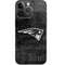 NFL New England Patriots Black & White iPhone 14 Pro Skin