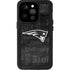 NFL New England Patriots Black & White iPhone 14 Pro Waterproof Case