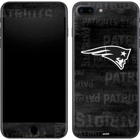 NFL New England Patriots Black & White iPhone 8 Plus Skin