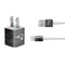 NFL New England Patriots Black & White iPhone Charger (5W USB) Skin