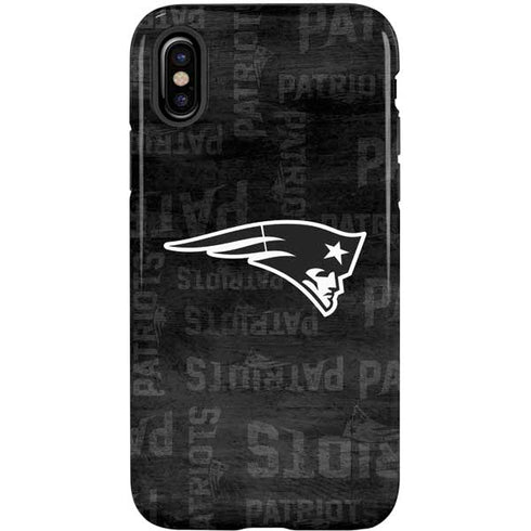 NFL New England Patriots Black & White iPhone X Pro Case