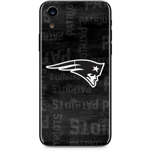 NFL New England Patriots Black & White iPhone XR Skin
