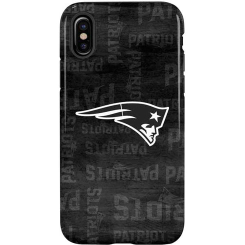 NFL New England Patriots Black & White iPhone XS Pro Case