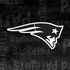 NFL New England Patriots Black & White iPhone XS Skin