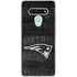 NFL New England Patriots Black & White LG Stylo 6 Clear Case