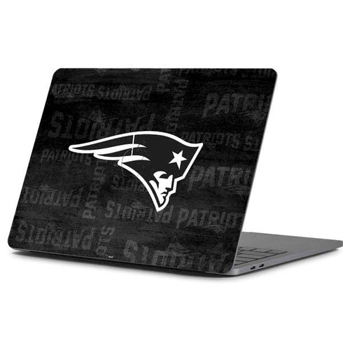 NFL New England Patriots Black & White Apple MacBook Pro 13-inch Skin