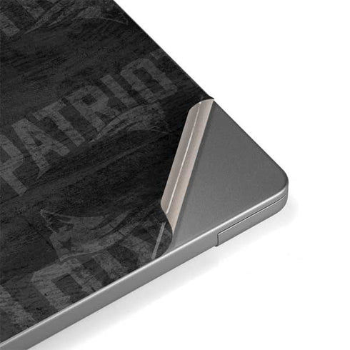 NFL New England Patriots Black & White MacBook Pro 14in (2021-24) Skin