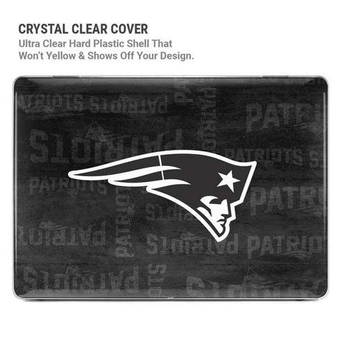 NFL New England Patriots Black & White MacBook Pro 16in (2021-25) Case plus Skin
