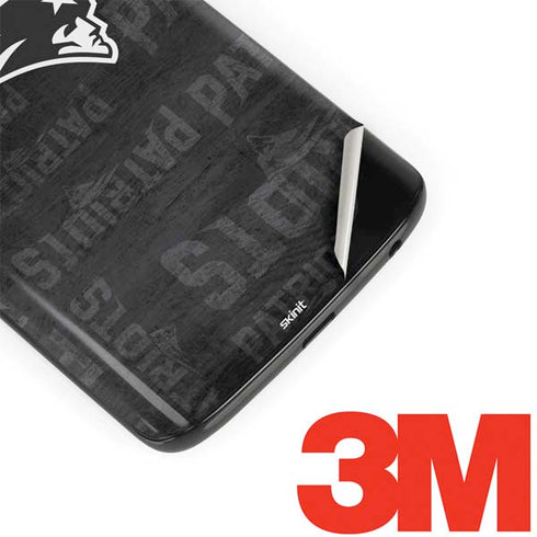 NFL New England Patriots Black & White Moto G6 Skin