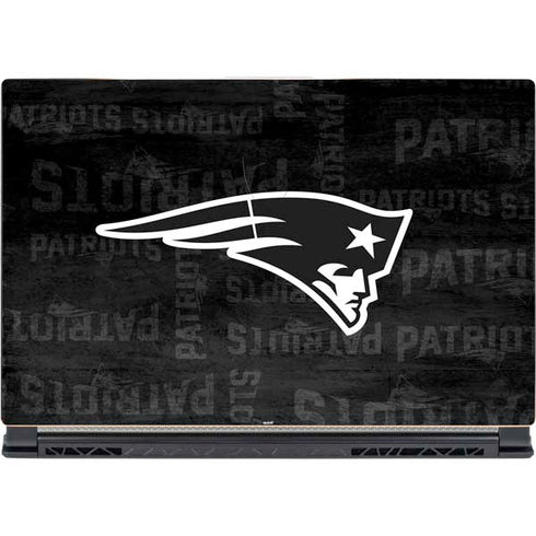 NFL New England Patriots Black & White MSI GS65 Stealth Laptop Skin