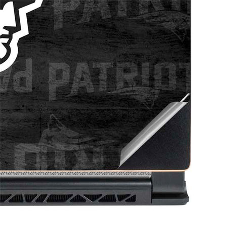 NFL New England Patriots Black & White MSI GS65 Stealth Laptop Skin