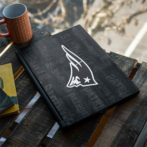 NFL New England Patriots Black & White MSI GS65 Stealth Laptop Skin