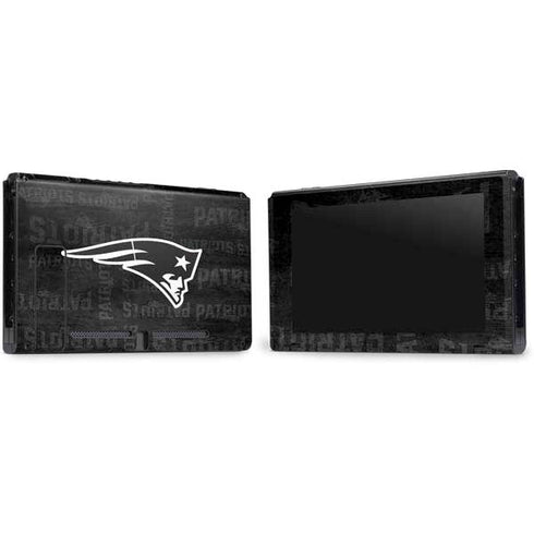 NFL New England Patriots Black & White Nintendo Switch Bundle Skin