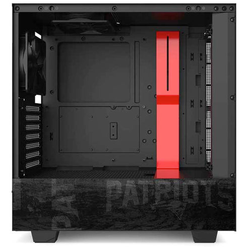 NFL New England Patriots Black & White NZXT H510 Compact ATX Mid-Tower Case Skin